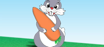 Ps鼠绘教程:绘制抱着胡萝卜的小兔子