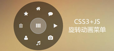 JS+CSS3实现手机网站旋转滑出的环形菜单代码
