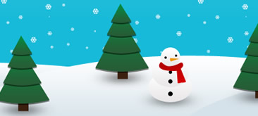 CSS3圣诞树、雪人、下雪动画效果